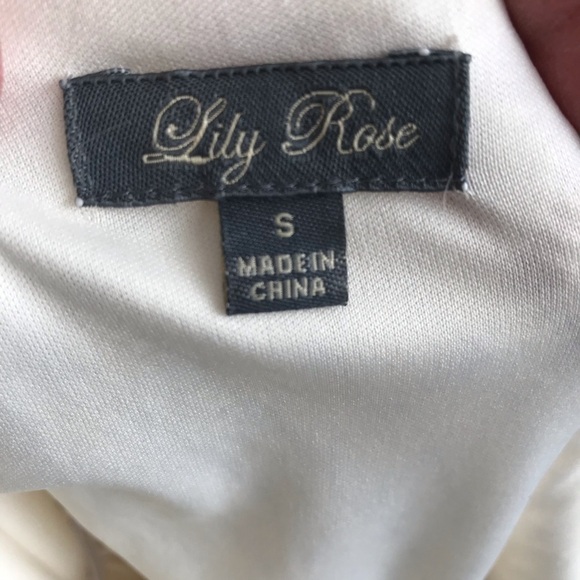 Lily Rose lined high low crochet tank dress size small - Picture 5 of 8